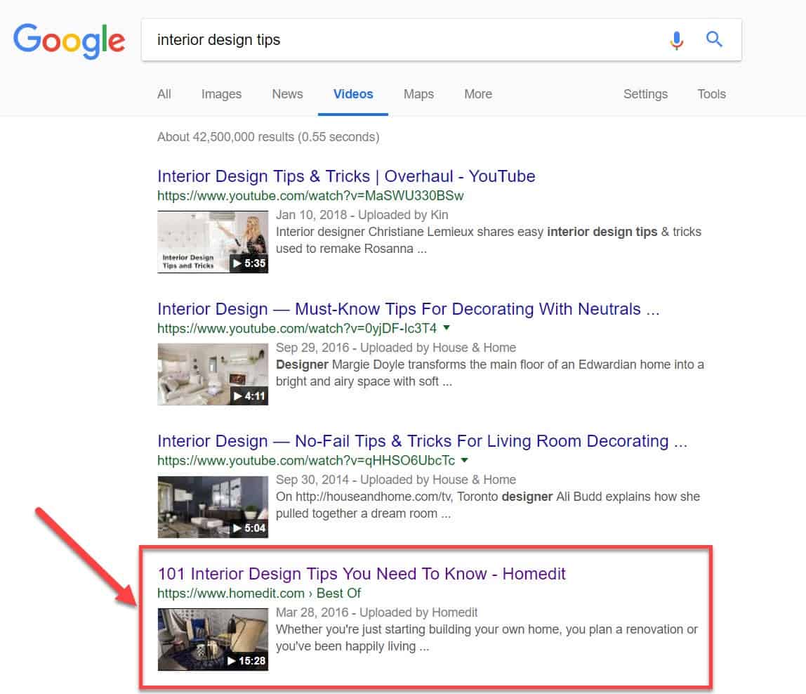 Embed video image