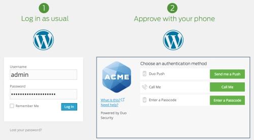 Two-factor authentication for WordPress