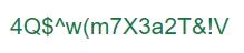 Example of a strong password