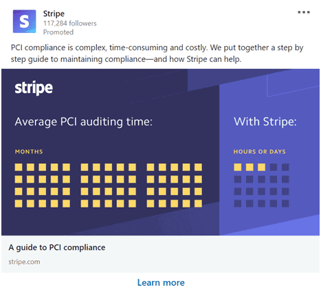 image displaying linkedin ad